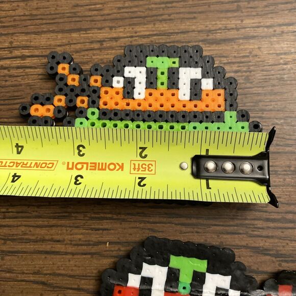 Teenage Mutant Ninja Turtles Pixel Art Perler Beads Retro Nostalgic All 4 4”x2.5 - Picture 4 of 11